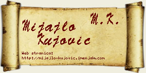 Mijajlo Kujović vizit kartica